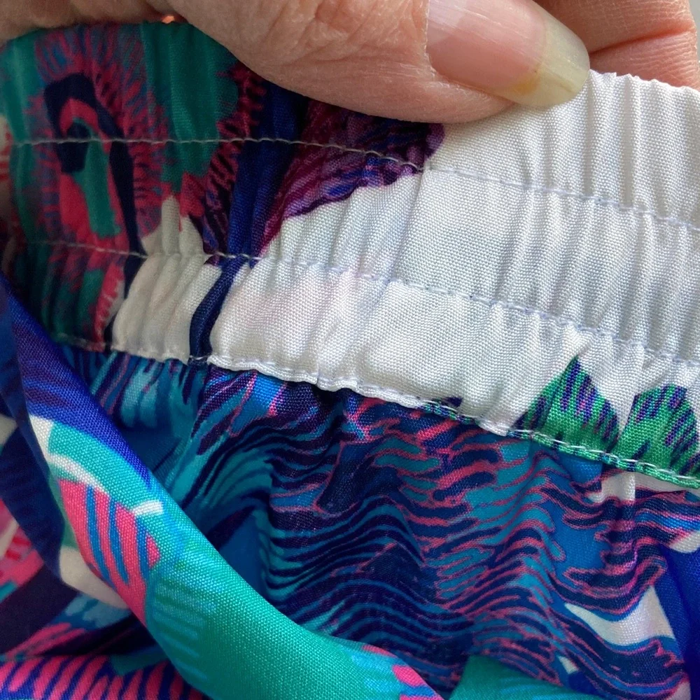 Rachel Zoe Floral Wide Leg Pants in Pink, Blue, and Green - Picture 10 of 11